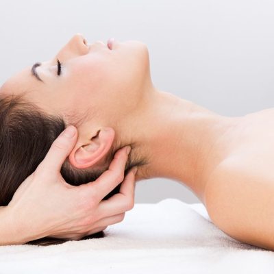 Pretty Woman enjoying  massage at beauty spa